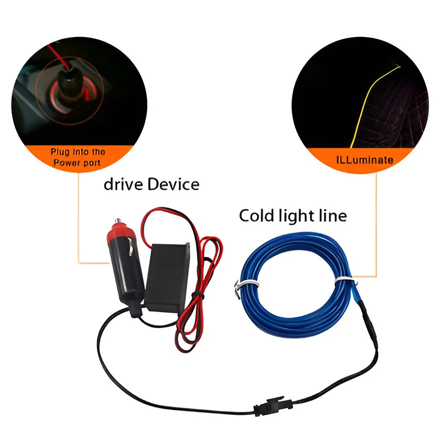 LED Auto Fußmatten Set